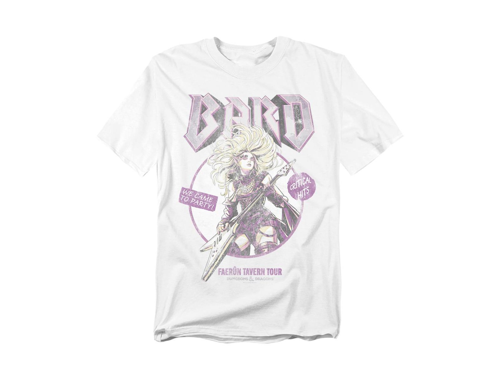 D&D Big & Tall Dungeons And Dragons Bard Glam Rock Tour T-Shirt