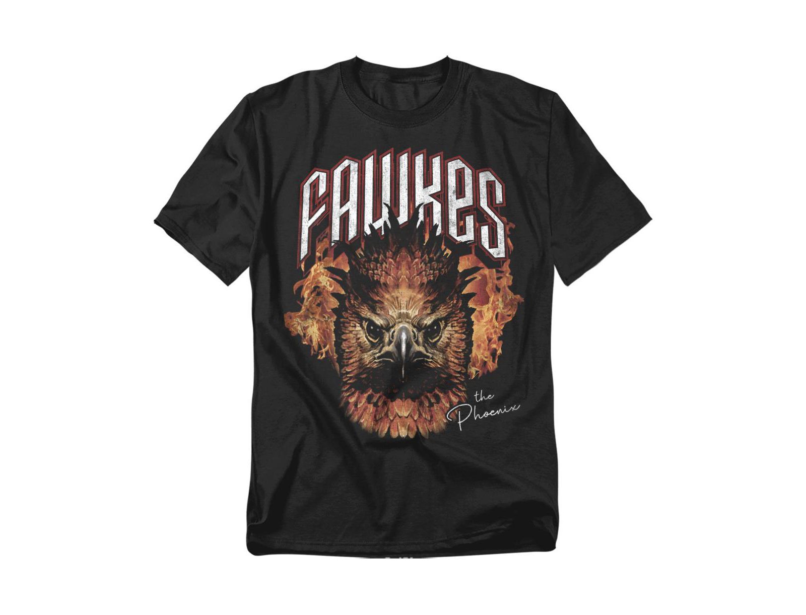 Harry Potter Big & Tall Fawkes The Phoenix Flames T-Shirt