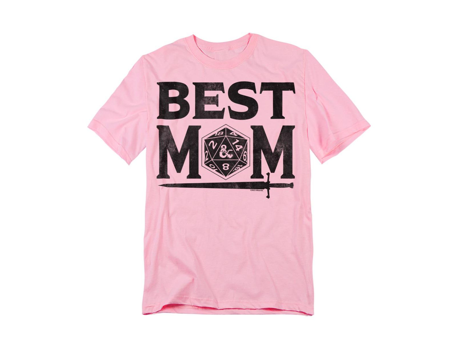 D&D Men's Dungeons Dragons Mother's Day Best Mom D20 Light T-Shirt