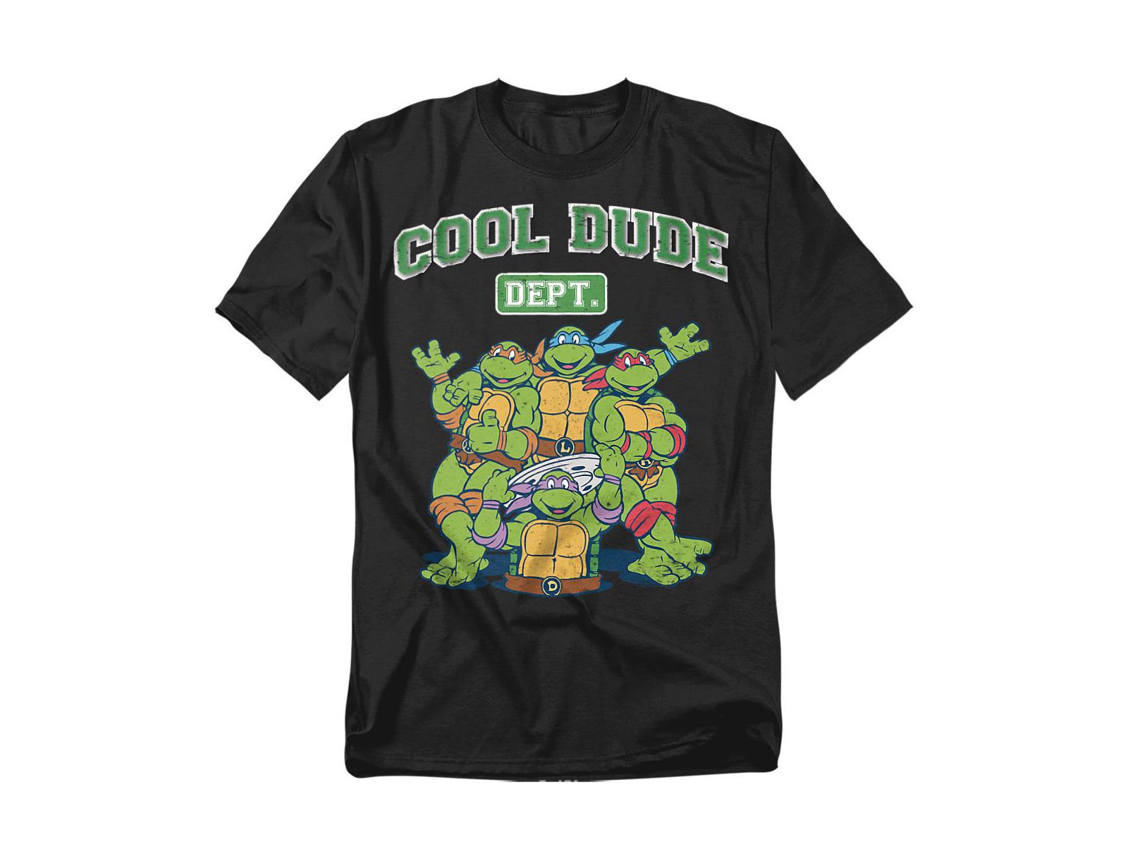 Teenage Mutant Ninja Turtles Men's Cool Dude Department T-Shirt