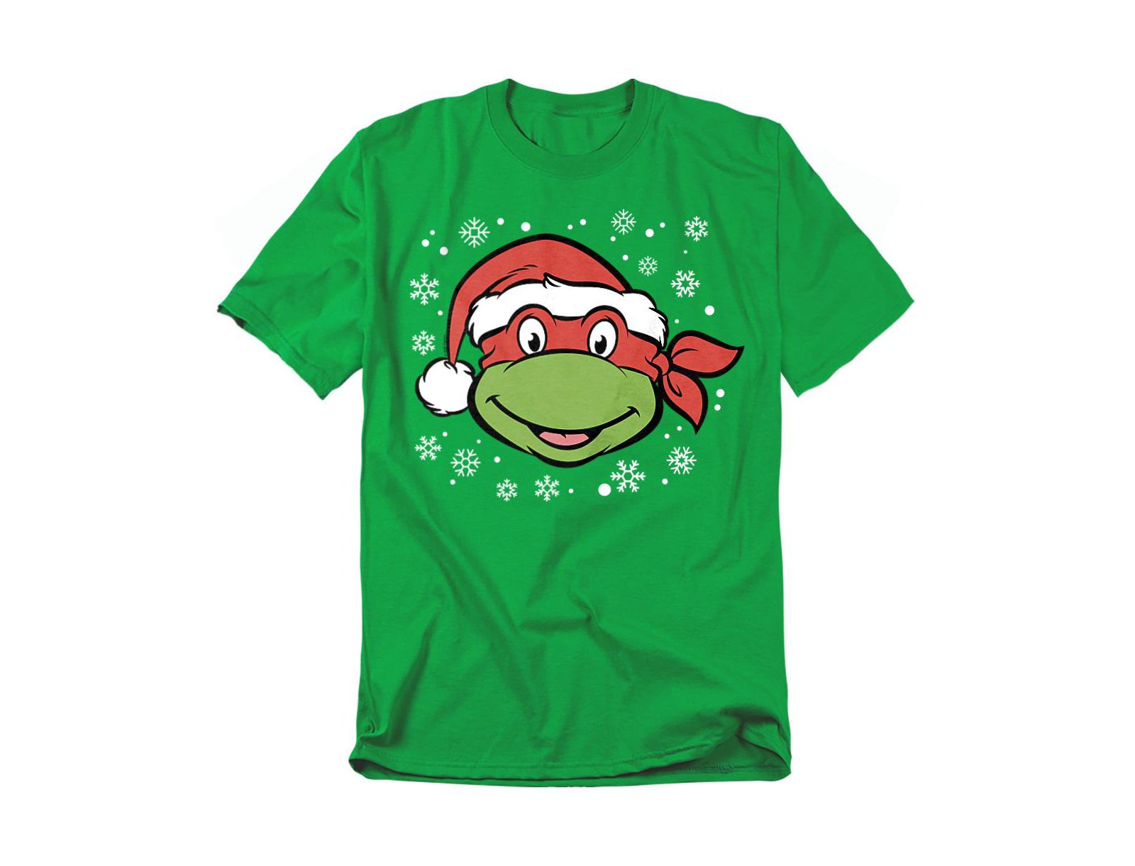 Teenage Mutant Ninja Turtles Men's Raphael Christmas Hat T-Shirt