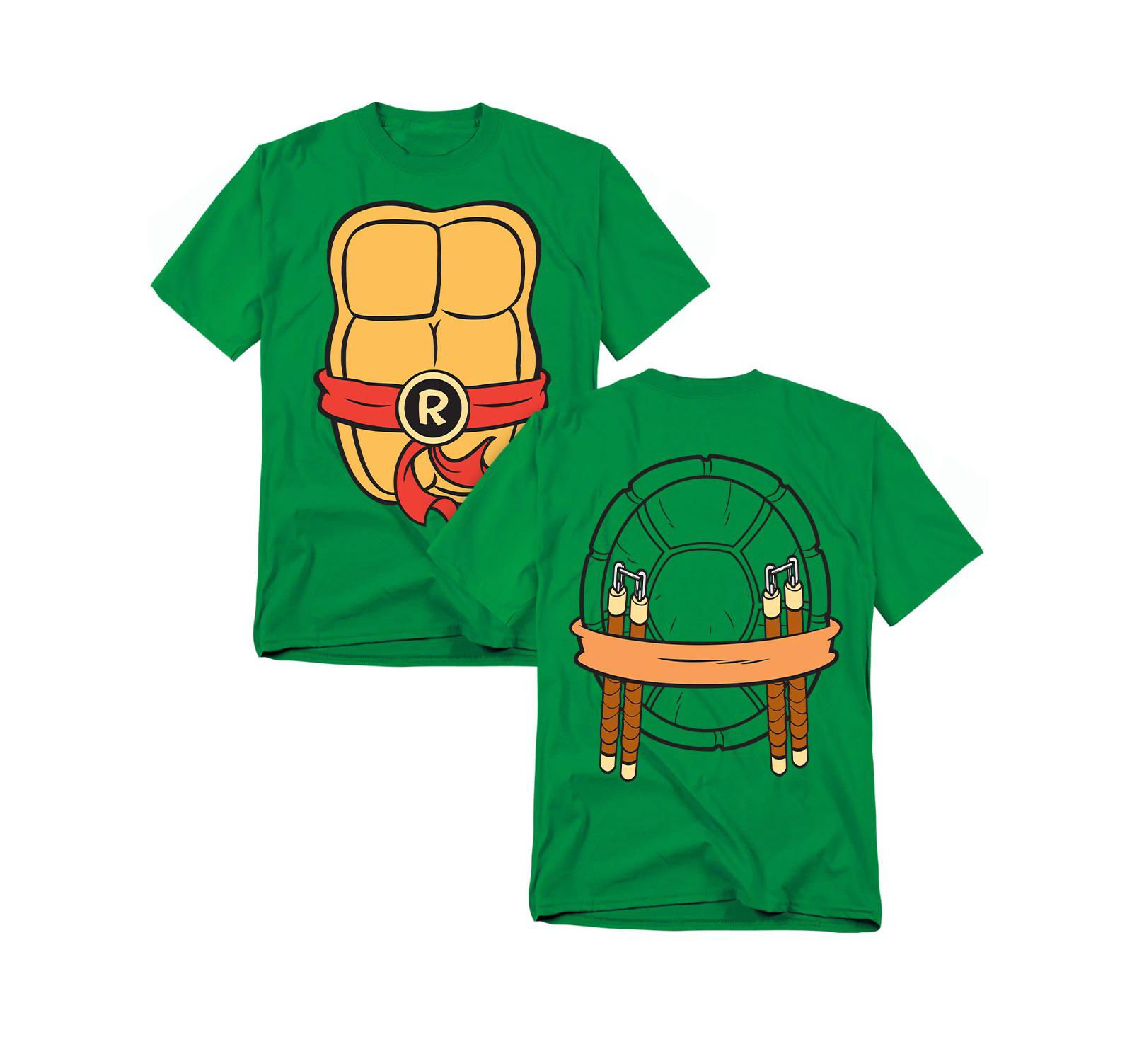 Teenage Mutant Ninja Turtles Men's Michelangelo Shell Front T-Shirt