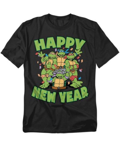 Teenage Mutant Ninja Turtles Men's Happy New Year Group T-Shirt