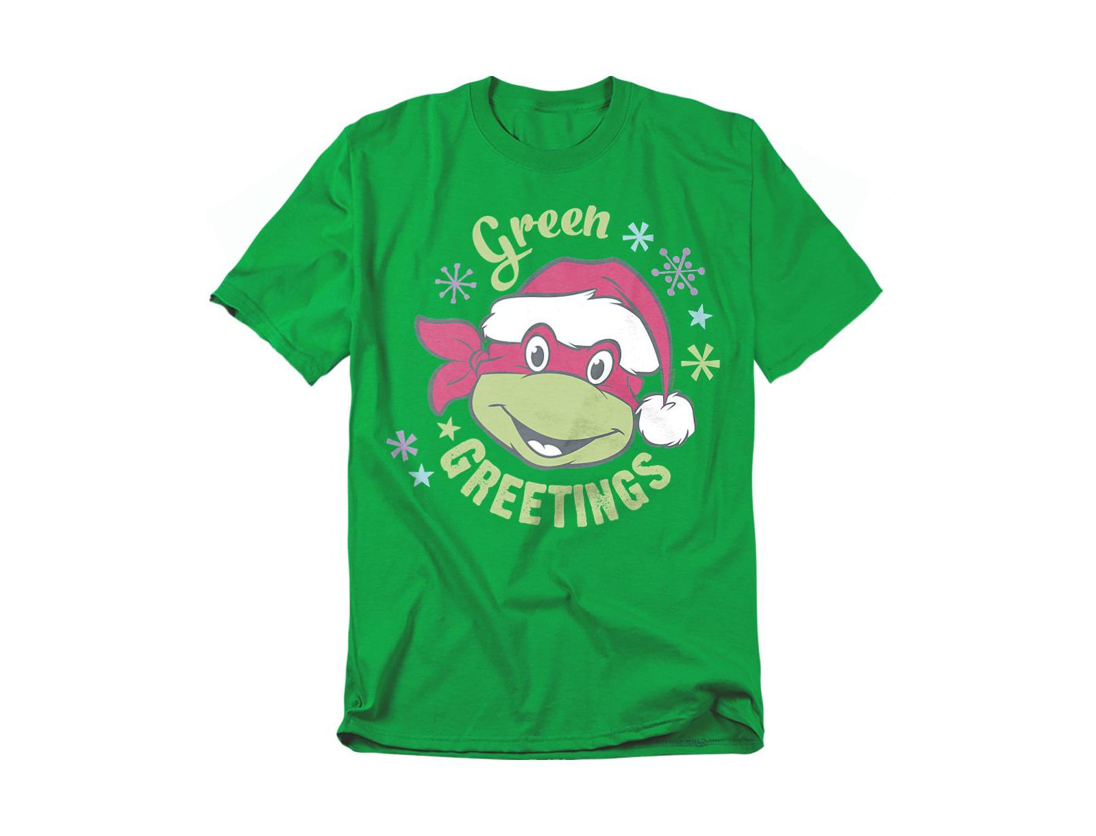 Teenage Mutant Ninja Turtles Men's Greetings For Christmas T-Shirt