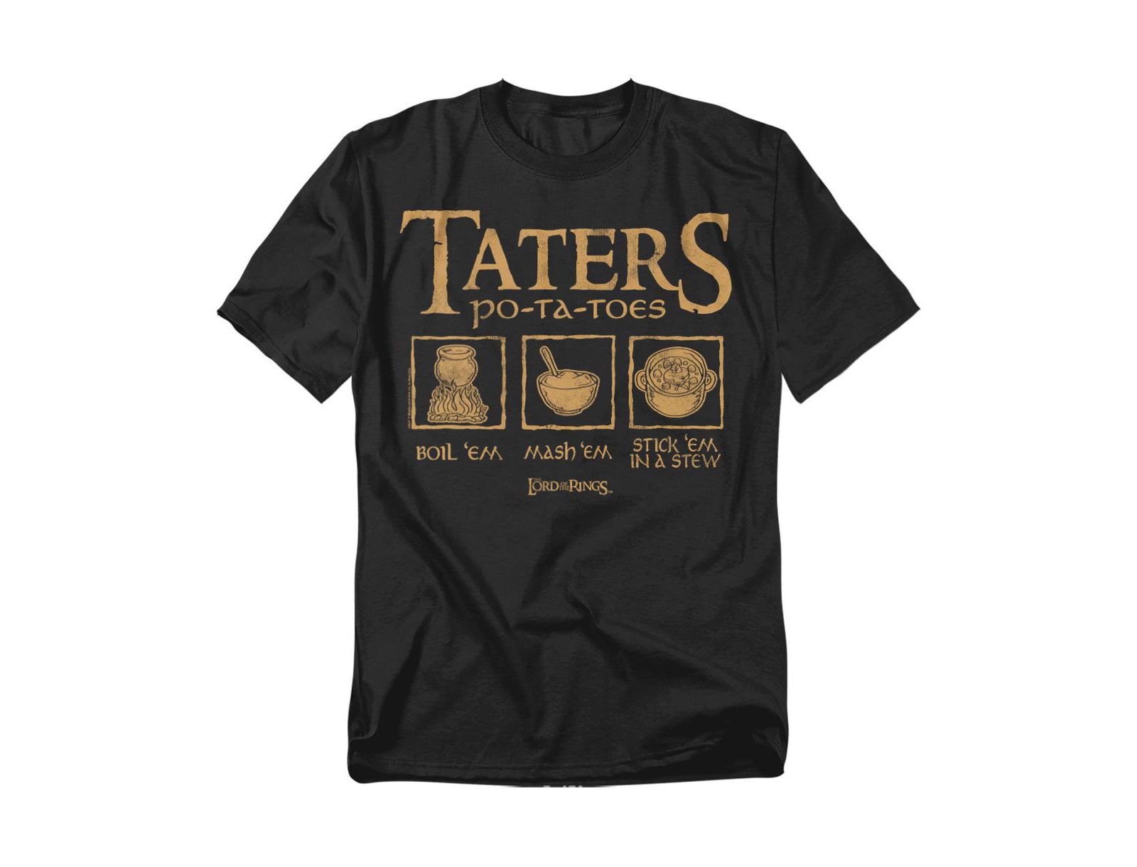 Lord Of The Rings Men's Taters T-Shirt