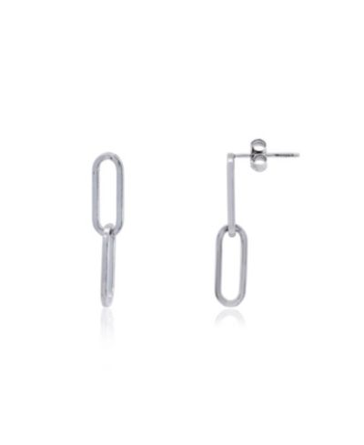 Серьги-подвески The Lovery Double Paperclip Link