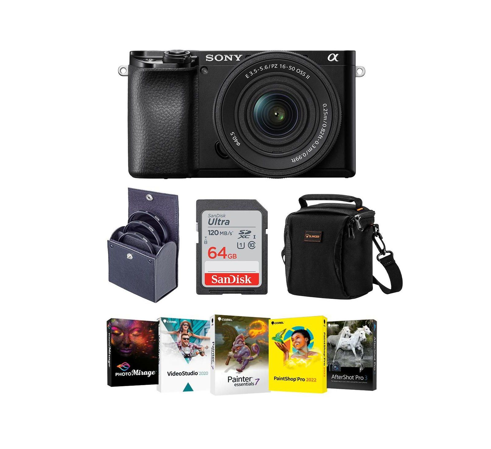 Sony Alpha A6100 with 16-50mm Lens 4K Mirrorless Digital Camera