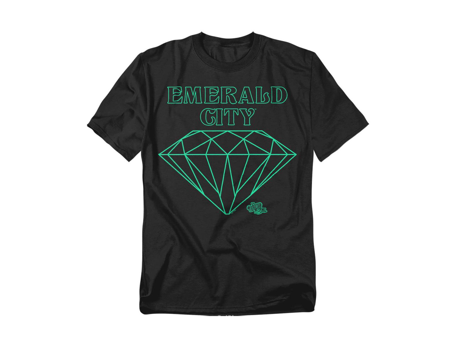 Wizard Of Oz Men's The Emerald City Line Logo T-Shirt