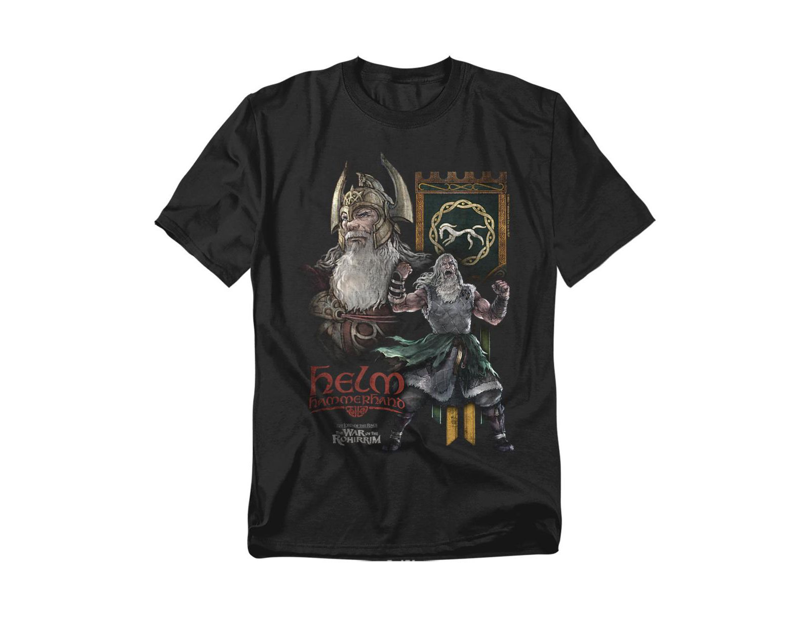 Мужская футболка Lord Of The Rings War Of The Rohirrim Helm Hammerhand Homage