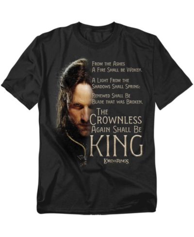 Lord Of The Rings Men's Aragorn Crownless King T-Shirt