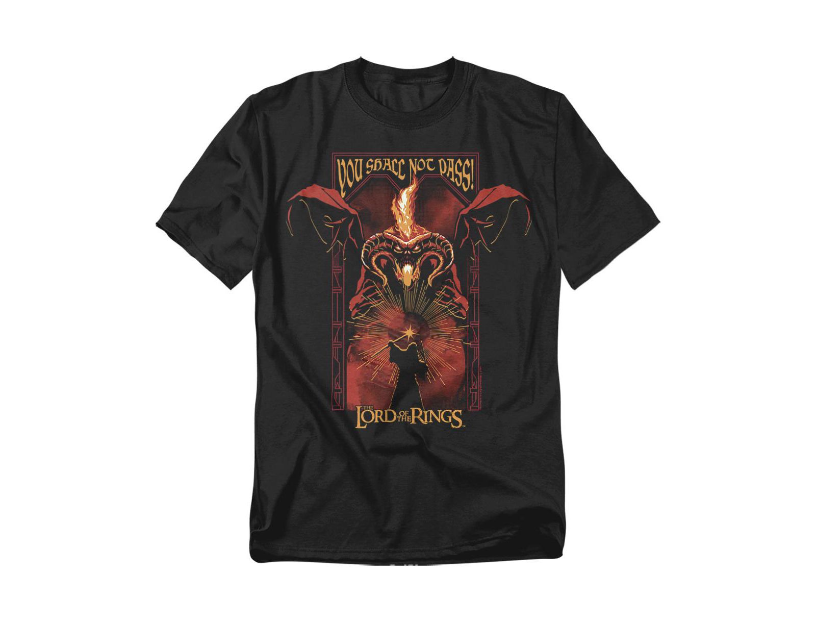 Lord Of The Rings Men's Gandalf Balrog Pass T-Shirt