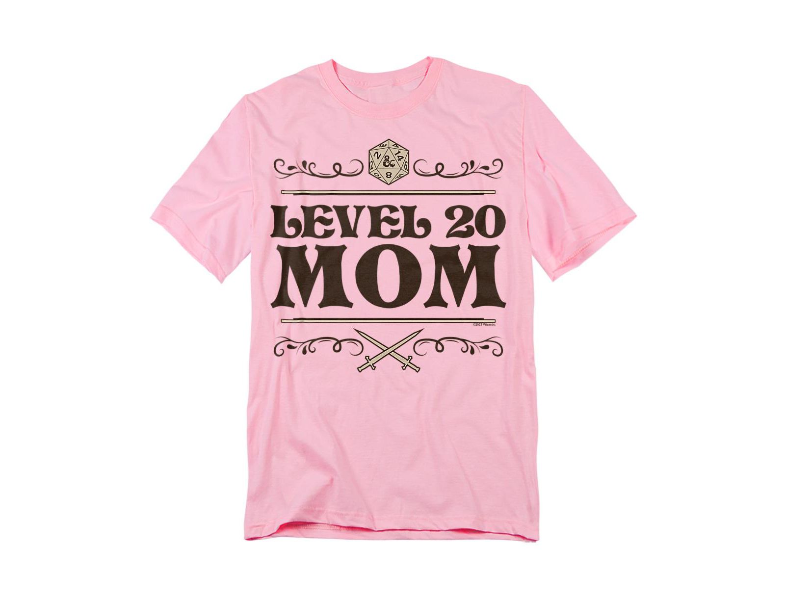 D&D Men's Mother's Day Level 20 Mom T-Shirt