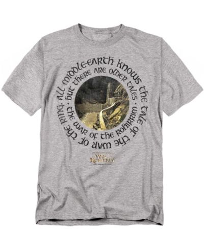 Lord Of The Rings Men's War Of The Rohirrim Helms Deep Circle T-Shirt