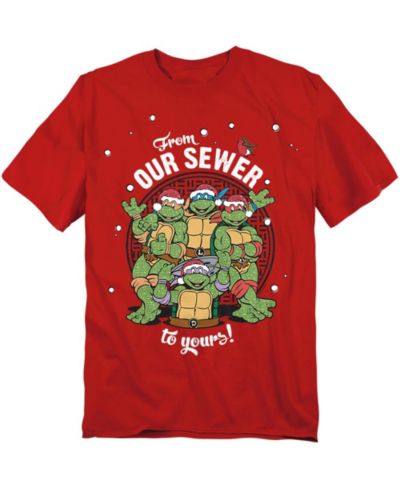 Teenage Mutant Ninja Turtles Men's Merry Christmas from Our Sewer T-Shirt