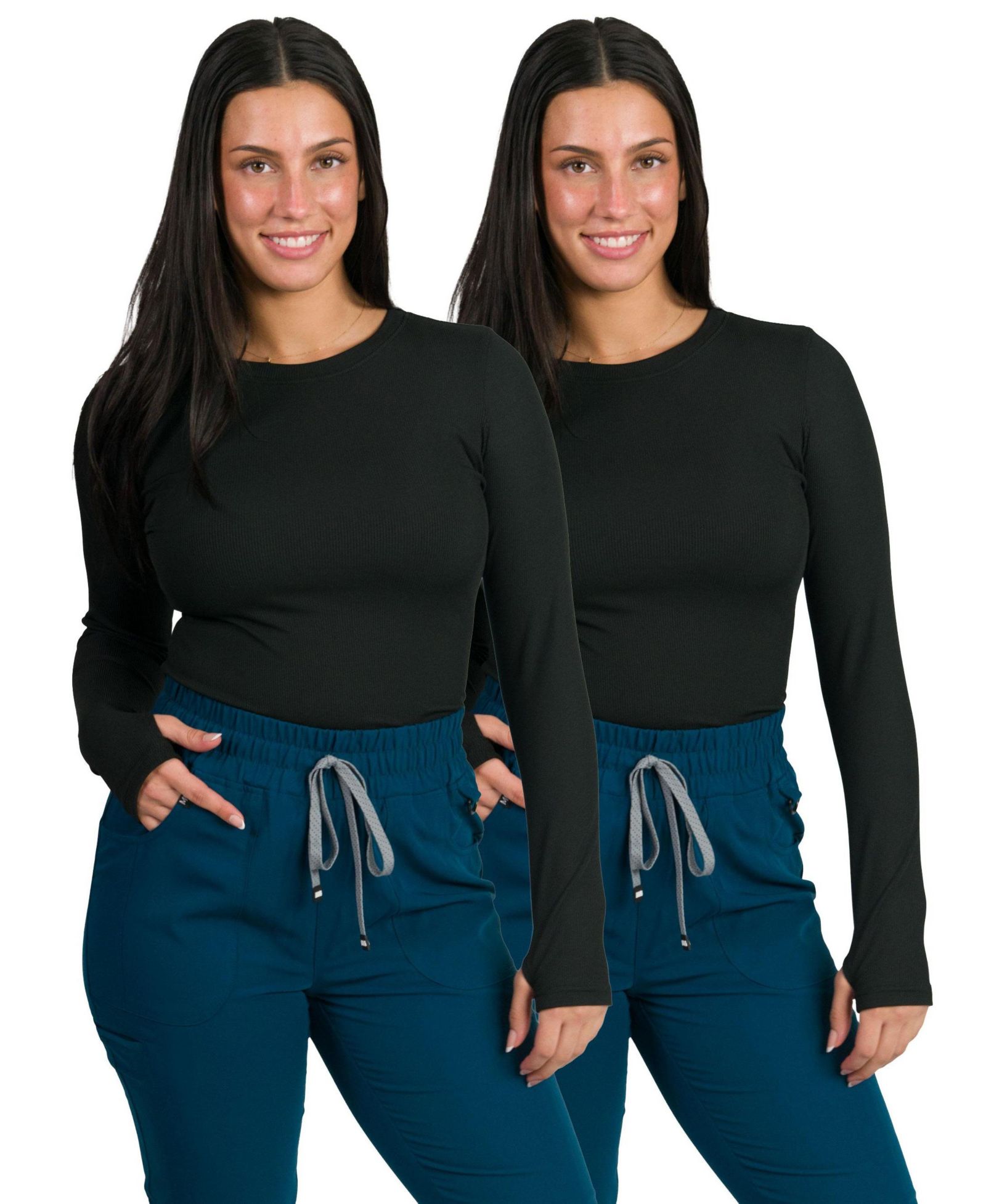 Medgear Women's 2-Pack MG-Glide Ribbed Underscrub