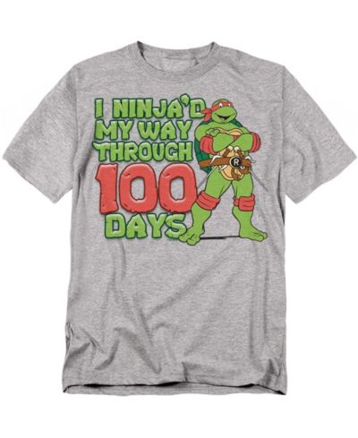 Teenage Mutant Ninja Turtles Men's Ninja'd My Way Through 100 Days T-Shirt