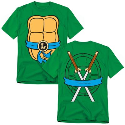 Teenage Mutant Ninja Turtles Men's Leonardo Shell Front T-Shirt
