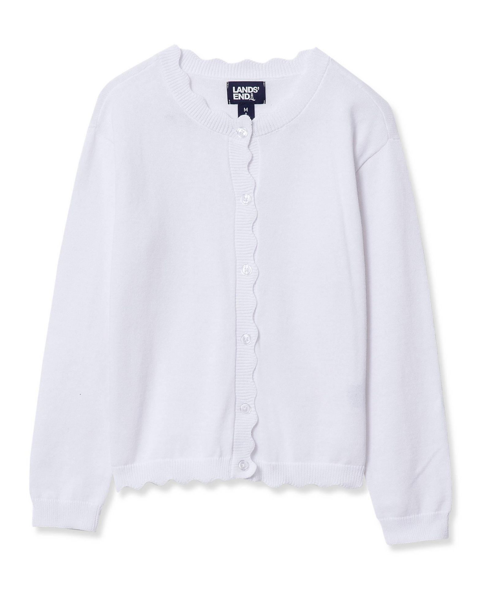Lands' End кардиганы с волнообразным краем для девочек