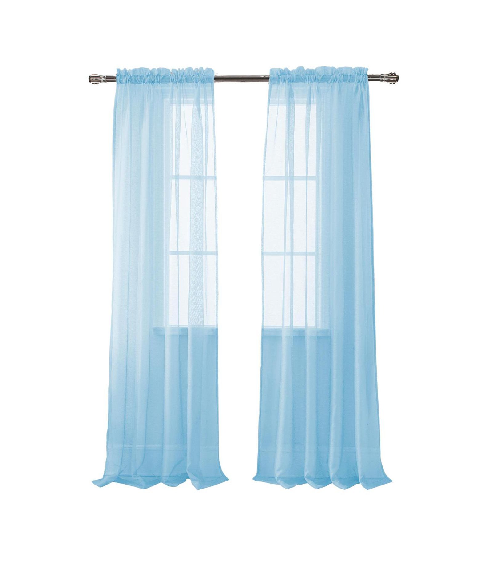 RT Designer Collection Современная прозрачная штора Celine, 54" x 84"