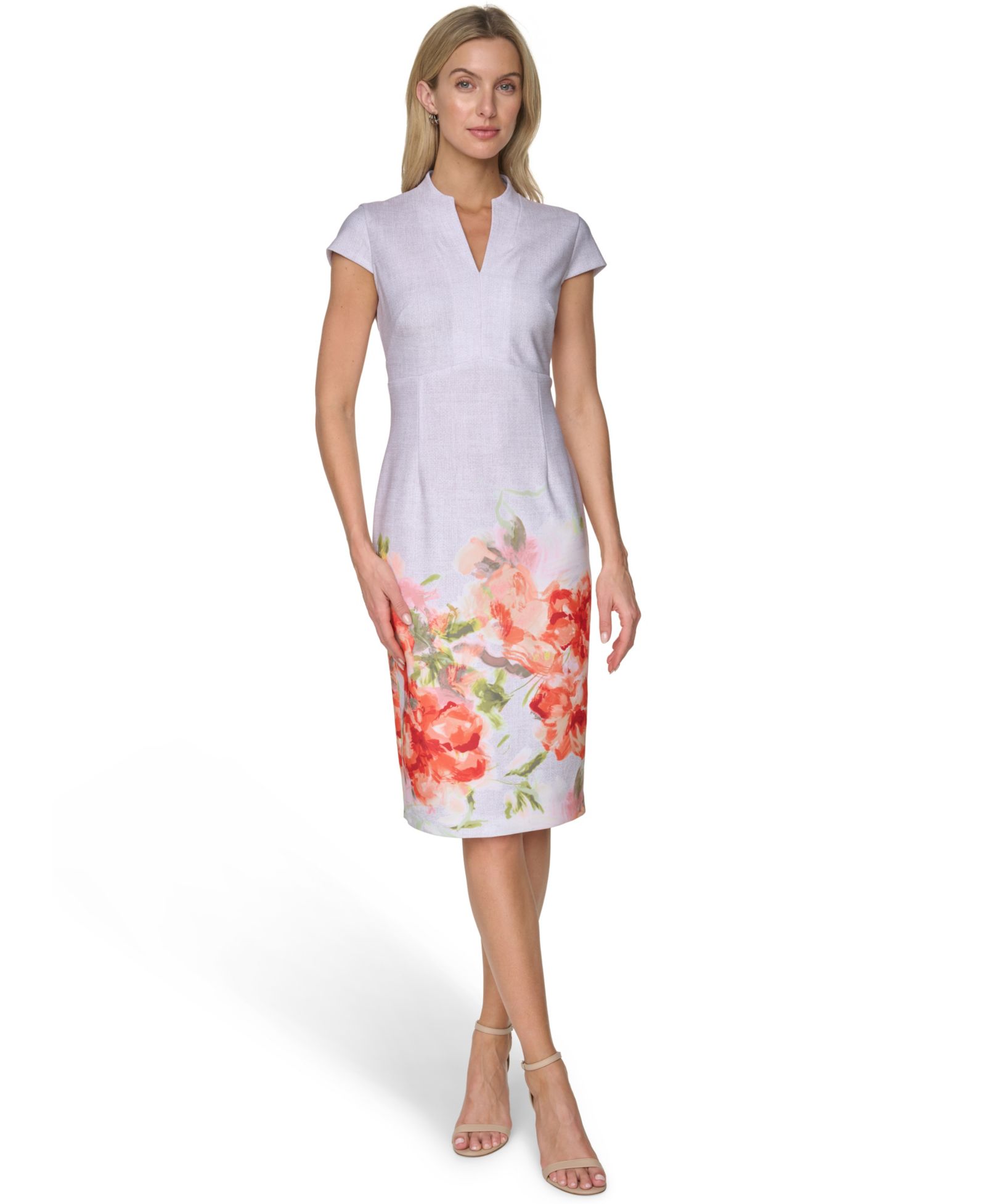 Calvin Klein Women’s V-Neck Midi Dress