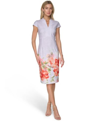 Calvin Klein Women’s V-Neck Midi Dress