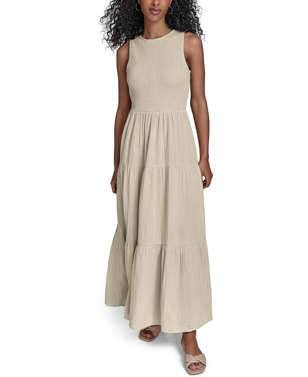 Женское миди-платье Calvin Klein Smocked Tiered A-Line