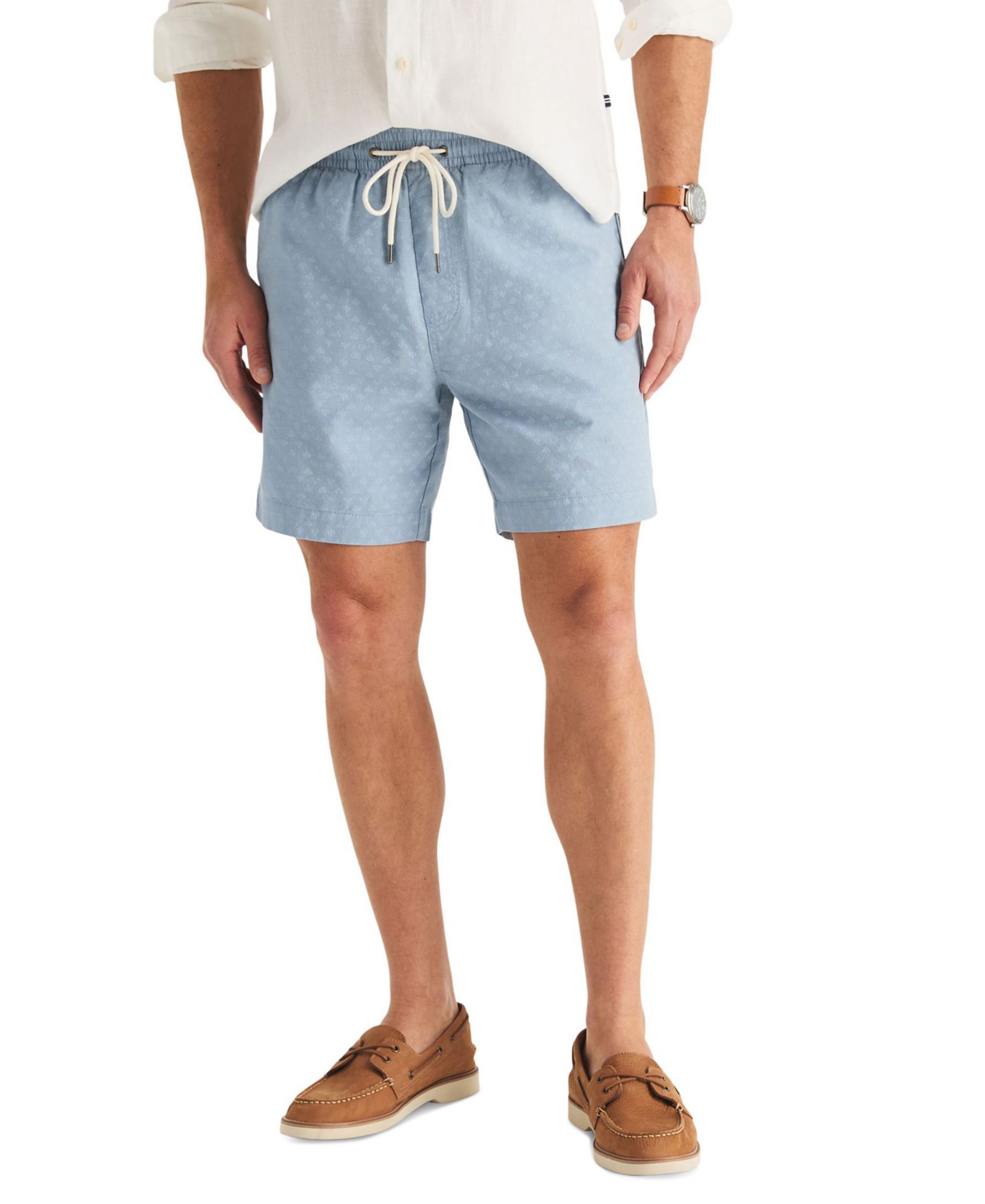 Nautica Men's 7" Leaf Print Pull-On Shorts