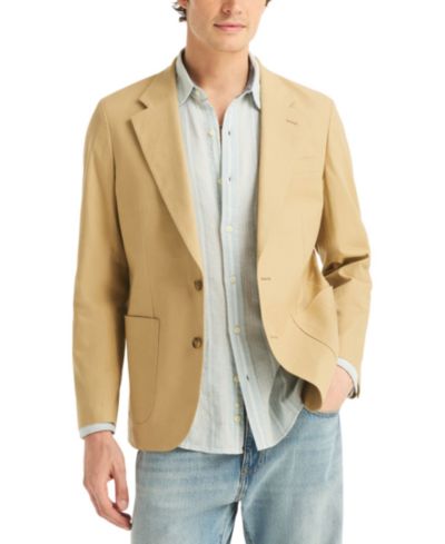 Nautica Men's Two Button Linen-Blend Sport Blazer