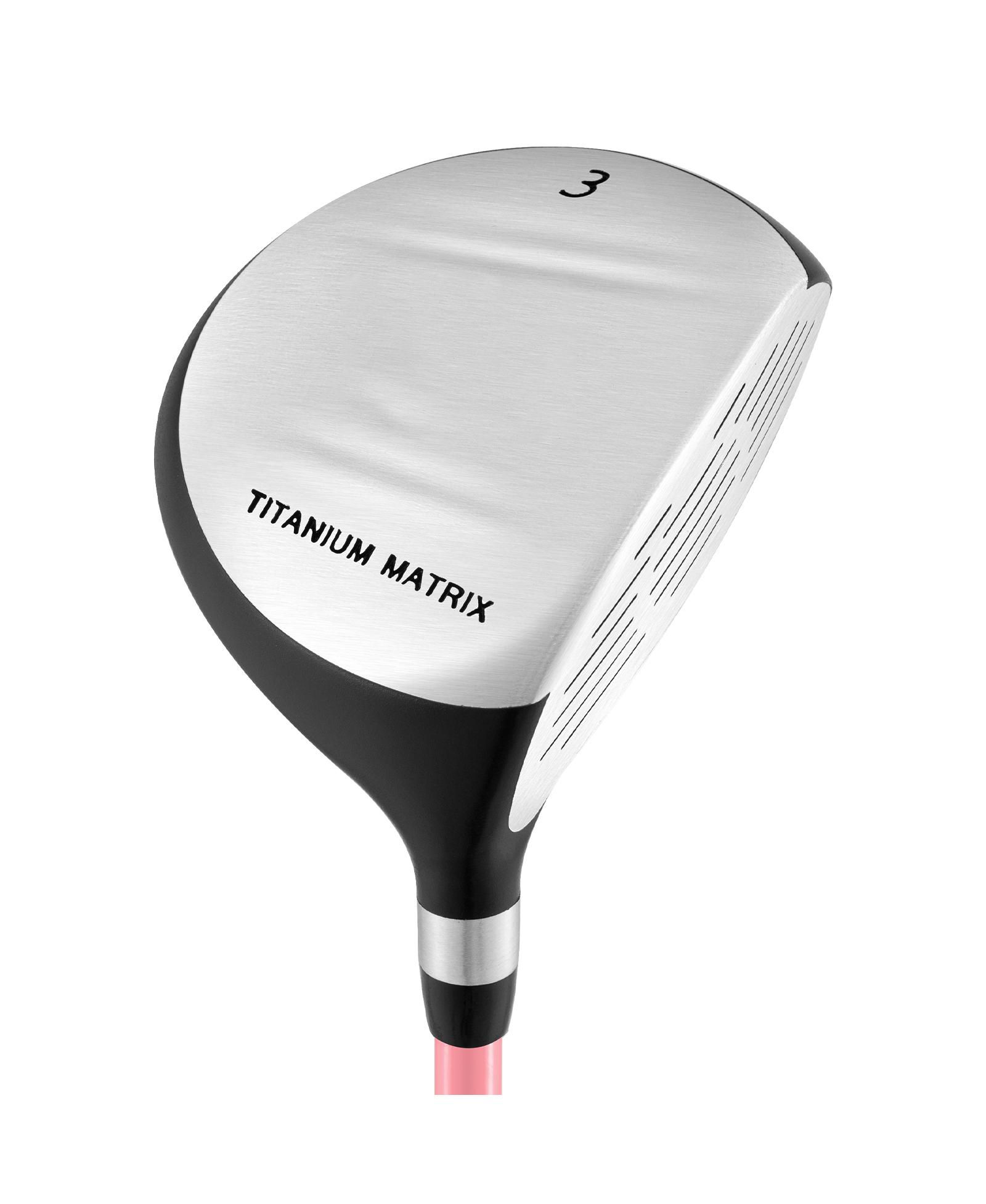 Деревянное дерево Mecale 38" Junior #3 Fairway Wood 165CC Fiberglass Shaft для детей 11-14 лет
