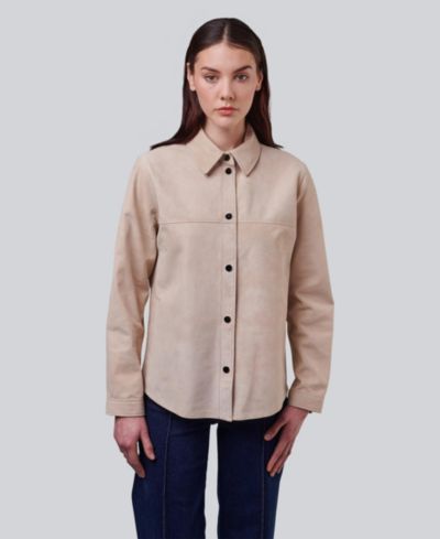 Furniq UK Women's Sabine Suede Shirt Jacket