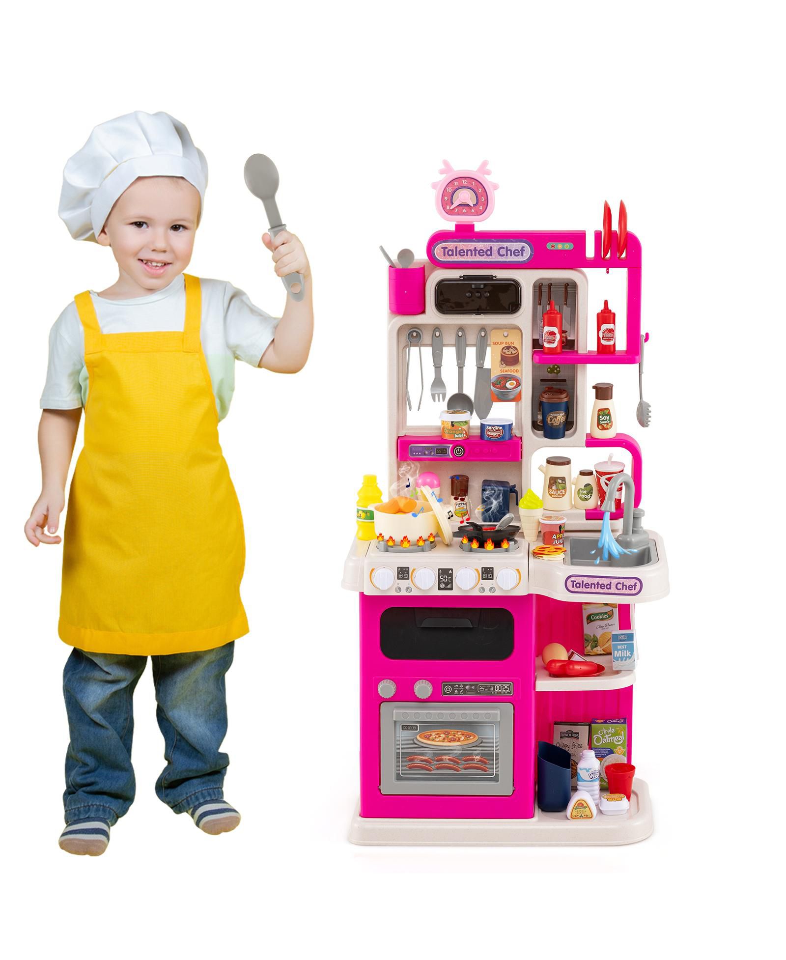 Игровой набор для кухни Mecale с реалистичными звуками и светом