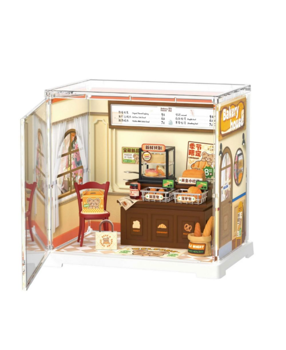 ROBOTIME Super Creator Mini Butter Bakery House, набор для сборки миниатюрного домика