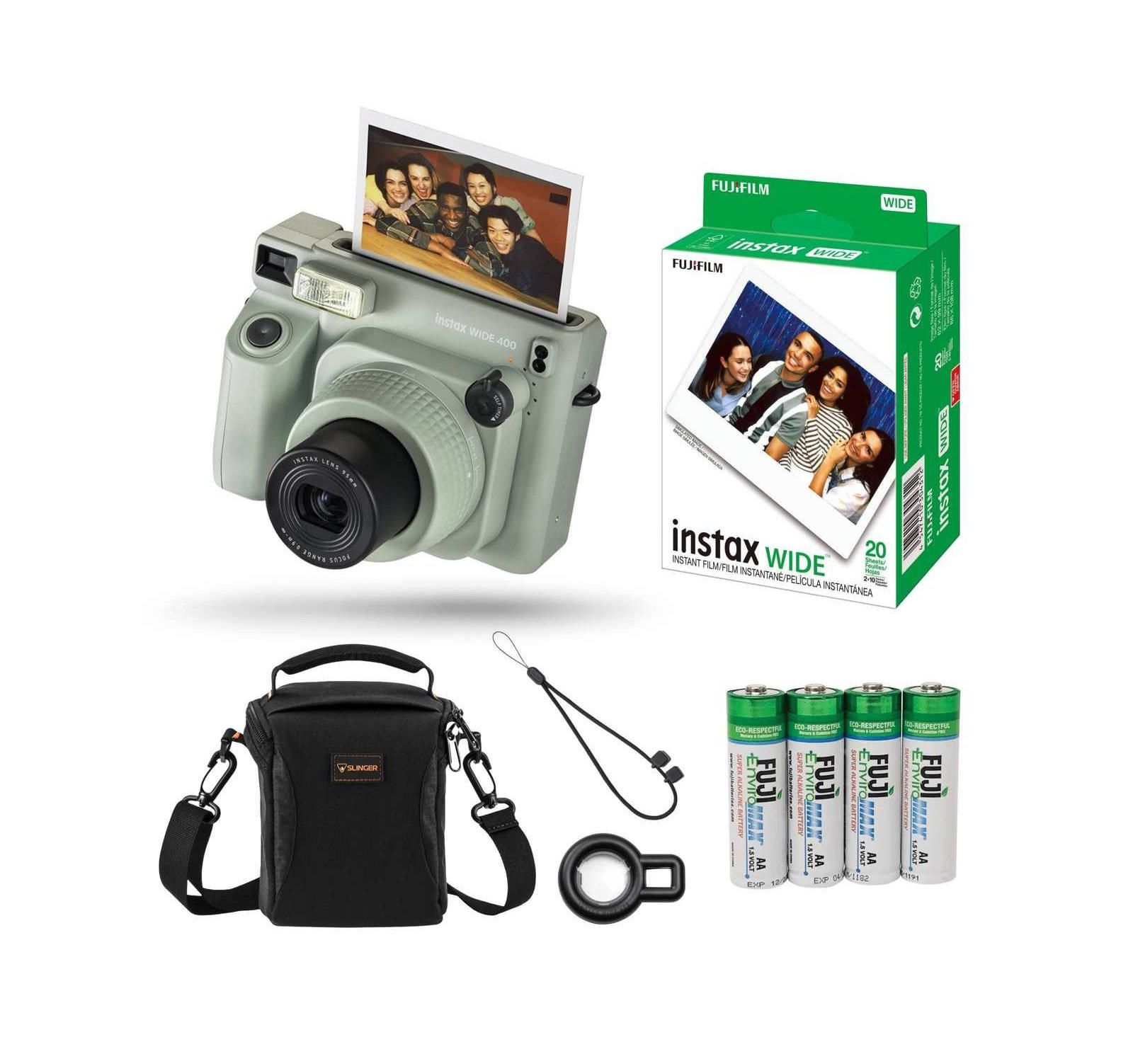 Fujifilm Instax Wide 400 Instant Film Camera, w/20 Exposure Film and Bag