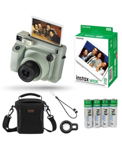Fujifilm Instax Wide 400 Instant Film Camera, w/20 Exposure Film and Bag