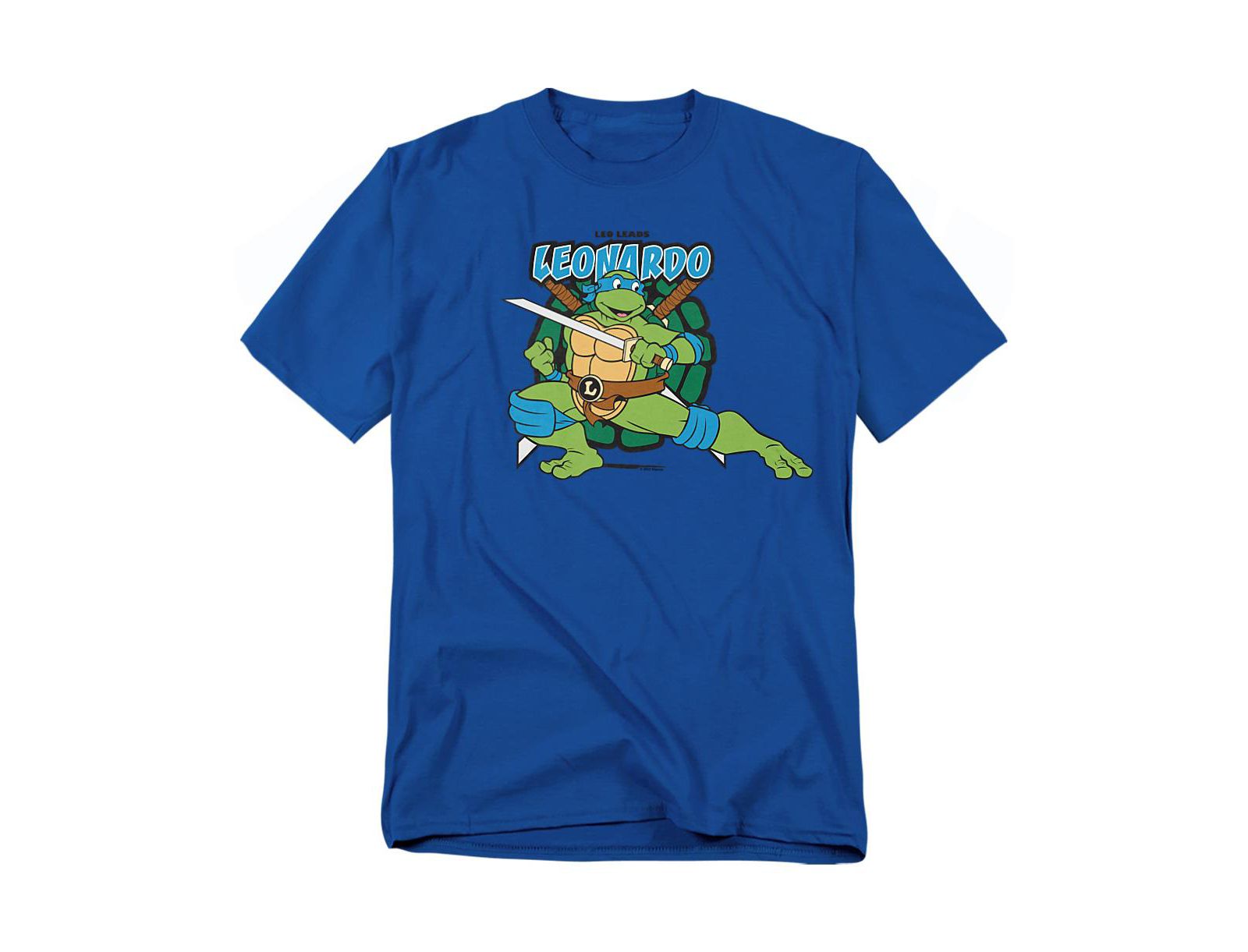 Teenage Mutant Ninja Turtles Men's TMNT Leonardo Leads T-Shirt