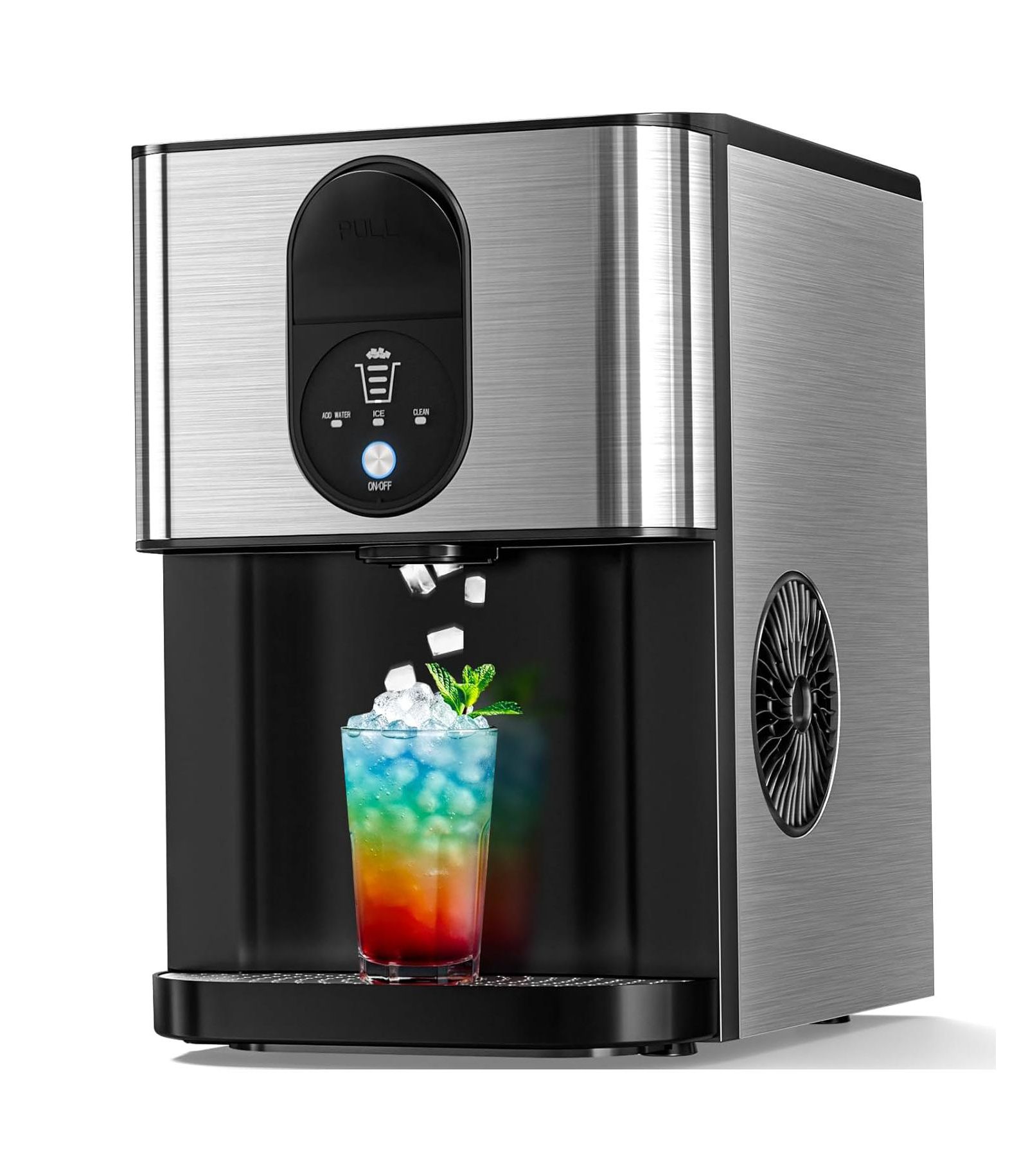 COWSAR Countertop Nugget Ice Maker 44 Lbs Per Day Self Cleaning
