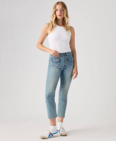 Женские джинсы Levi's® Wedgie Flap Pocket High-Rise Cropped