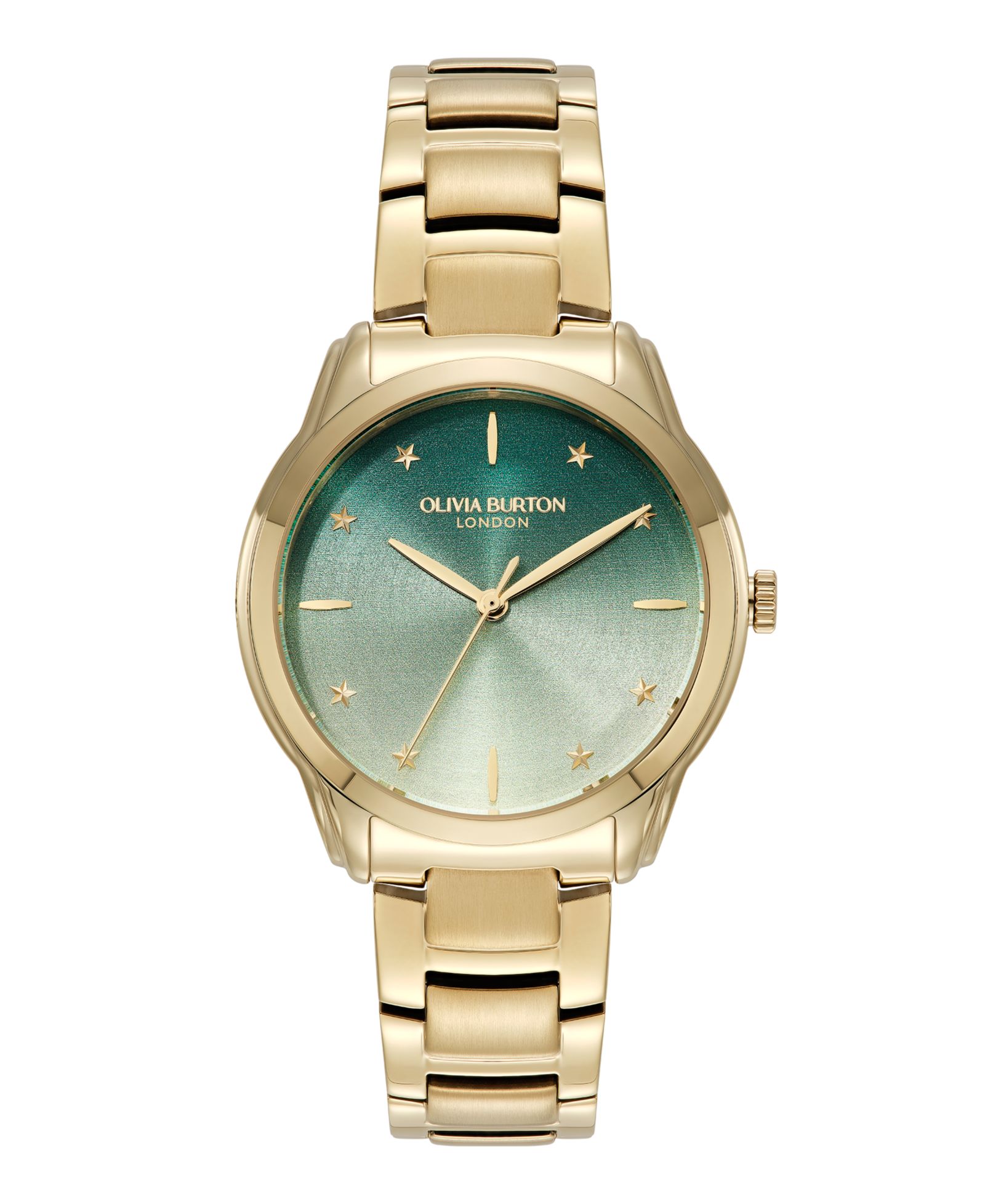 Женские наручные часы Olivia Burton Colourwave Gold Tone Stainless Steel, 36mm