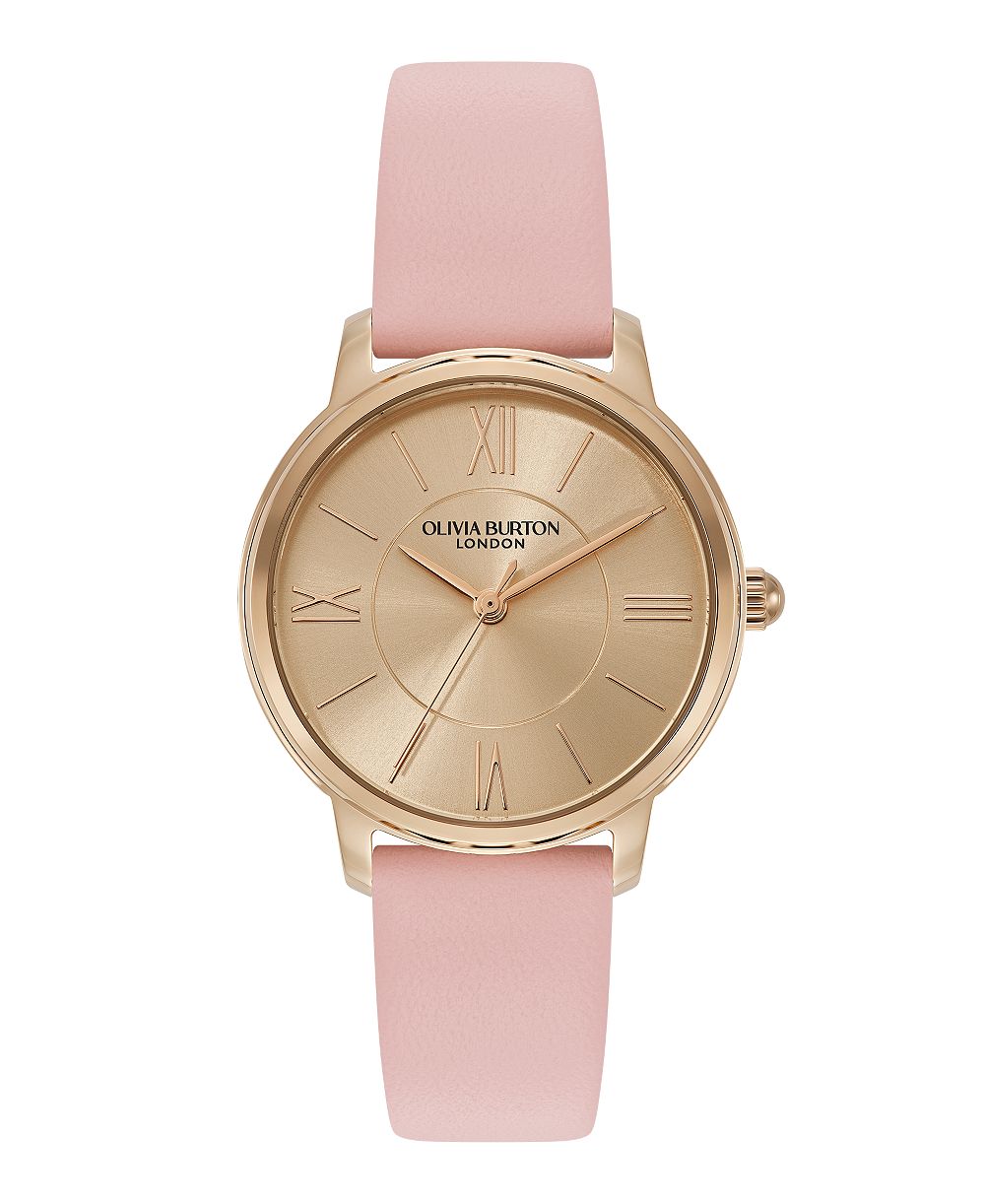 Женские часы Olivia Burton Westbourne Mellow Rose Leather Strap 30mm