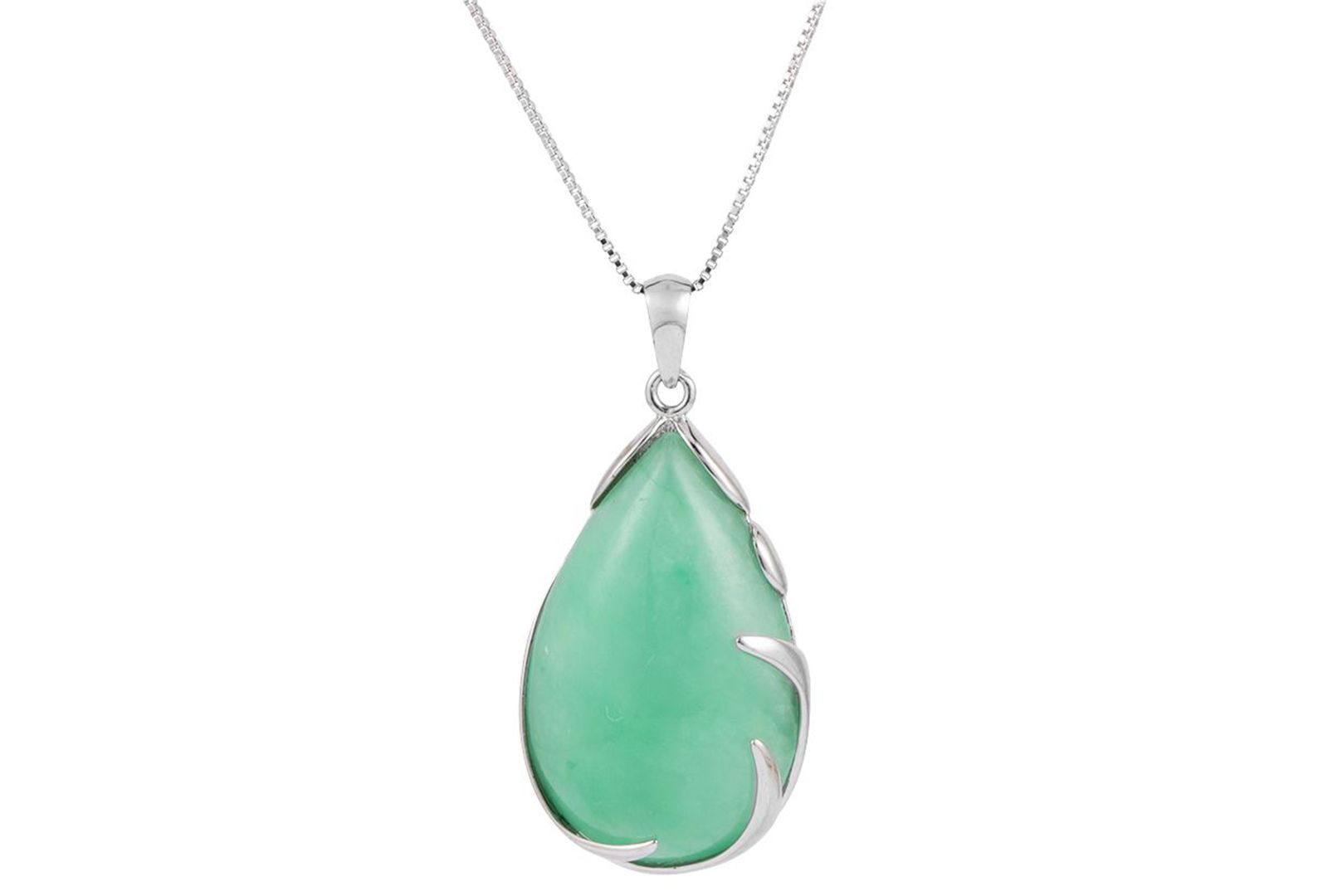 Подвеска Macy's Green Jade из стерлингового серебра