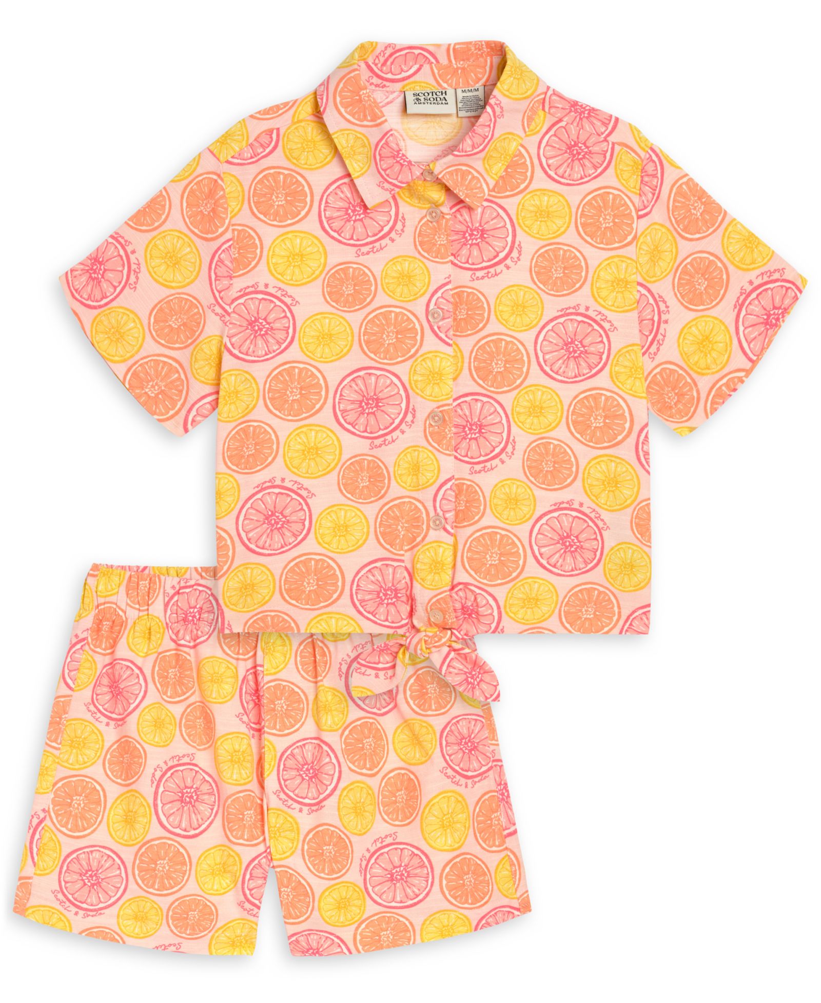 Детский комплект SCOTCH & SODA 2-Piece Citrus Print Shirt и Shorts