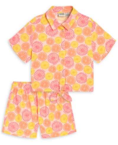 Детский комплект SCOTCH & SODA 2-Piece Citrus Print Shirt и Shorts
