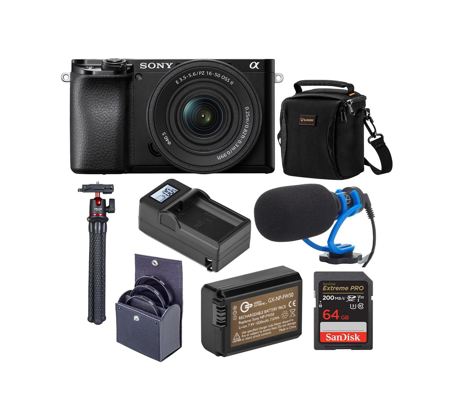 Sony Alpha a6100 24.2MP 4K Mirrorless Camera with 16-50mm Lens