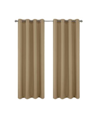 RT Designers Collection 100% Polyester 140 GSM Sedona Jacquard Grommet Curtain Panel 54" x 90"