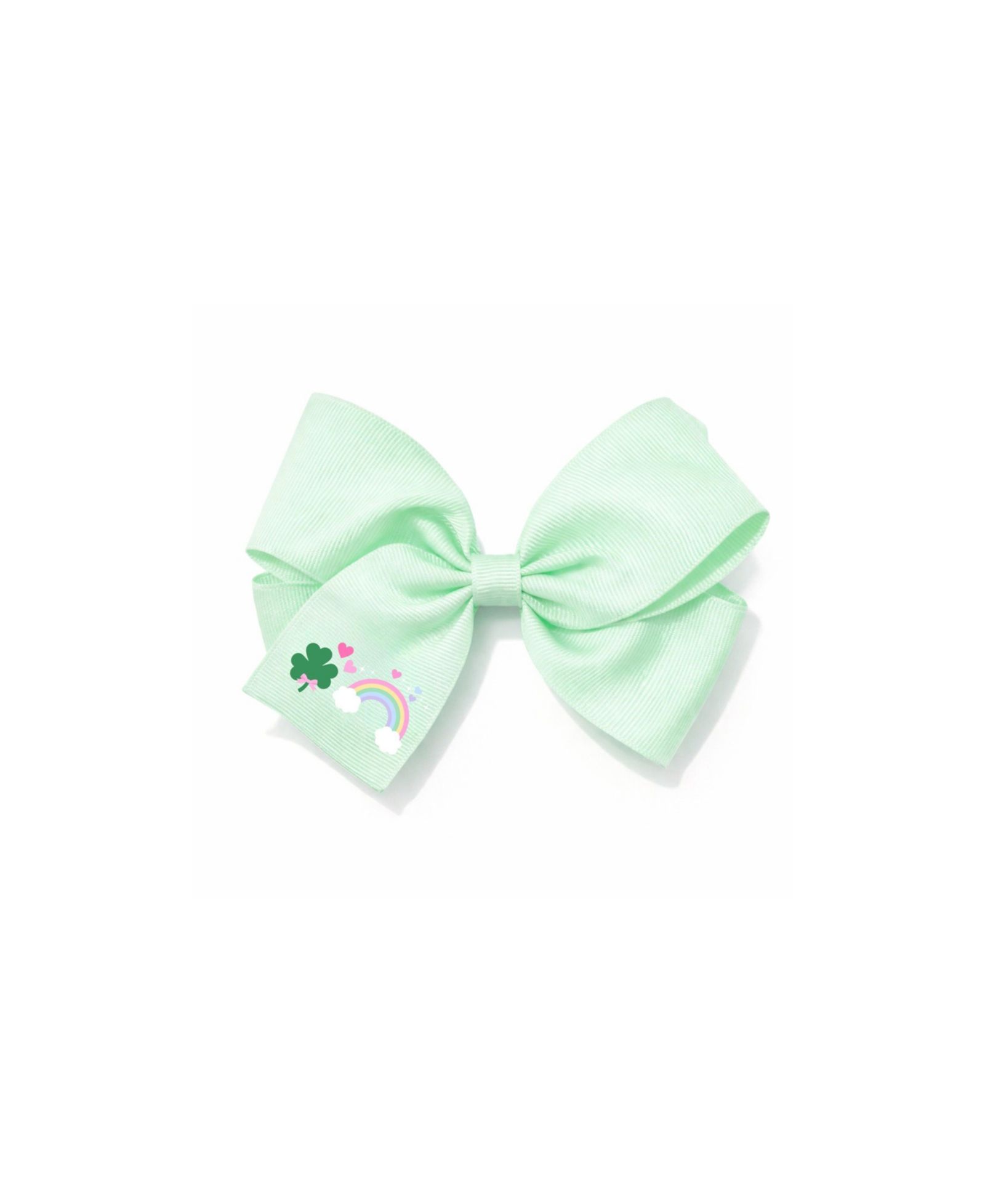 Детский бант для волос Bits & Bows Rainbow Shamrock