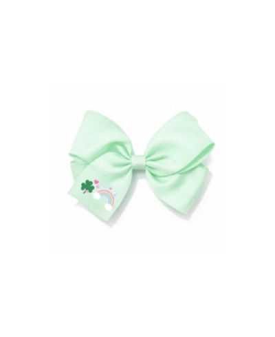 Детский бант для волос Bits & Bows Rainbow Shamrock