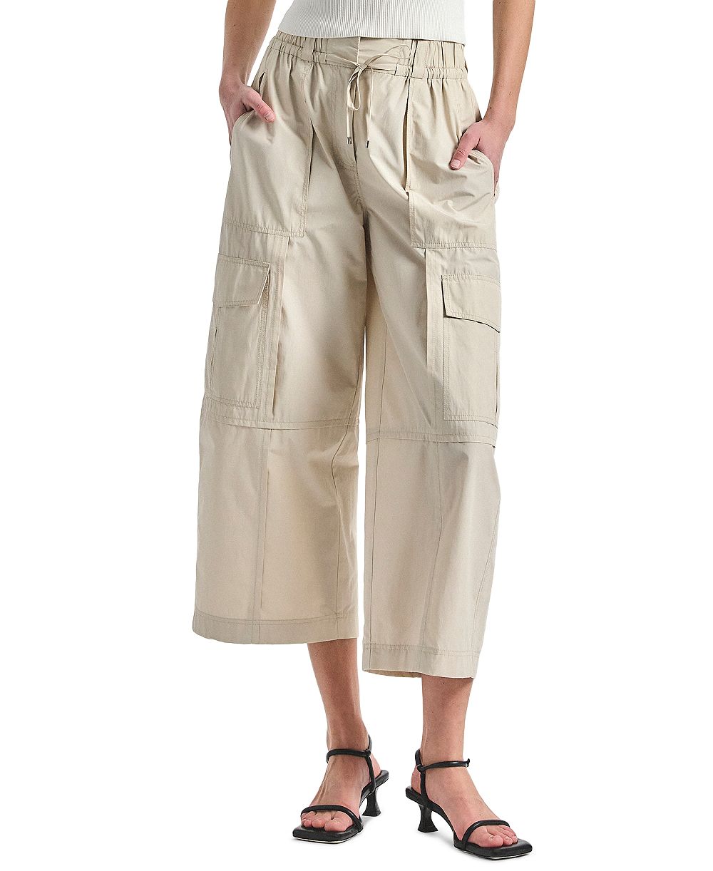 Derek Lam 10 Crosby Женские брюки карго Ruth Cropped High-Rise Wide-Leg