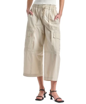 Derek Lam 10 Crosby Женские брюки карго Ruth Cropped High-Rise Wide-Leg