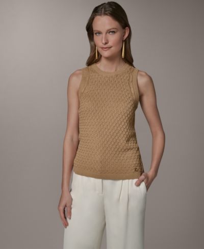 Donna Karan New York Women's Crewneck Knit Sweater Top
