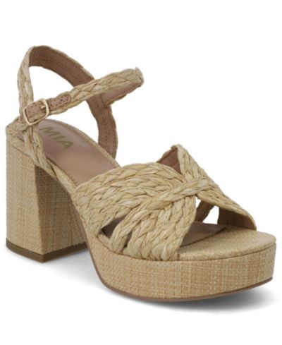 Женские босоножки MIA Romani Braided Block Heel Platform Sandals